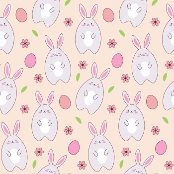 Cute easter wrapping paper seamless pattern Vector Image