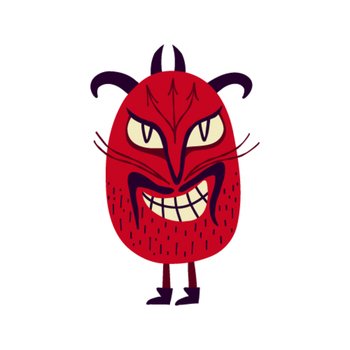 scary devil cartoon