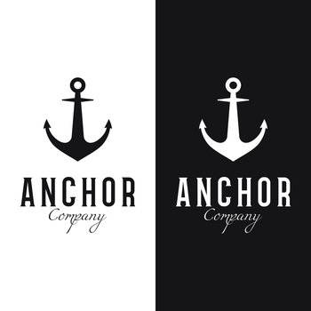 Nautical Marine Anchor And Rope Logotype Design Logo For Brand Maritime  Company And Business Stock Illustration - Download Image Now - iStock
