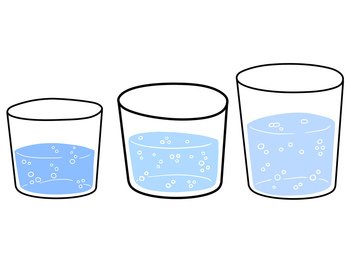 Glass of water. Refreshing drink. Doodle outline cartoon. Trendy modern  illustration. Blue liquid cup 19056489 Vector Art at Vecteezy