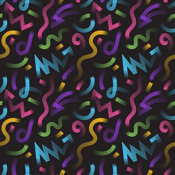 Y2K Aesthetic Retro 90s 00s Seamless Pattern / Fabric Design / -   Portugal