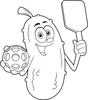 happy pickle clipart