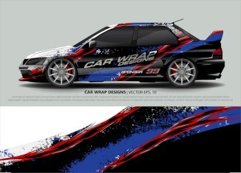 car wrap design simple lines with abstract background vector concept for vehicle vinyl wrap and automotive decal livery