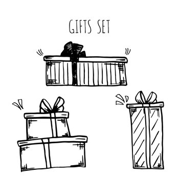 How to Draw Cute Characters on Christmas Gift Boxes