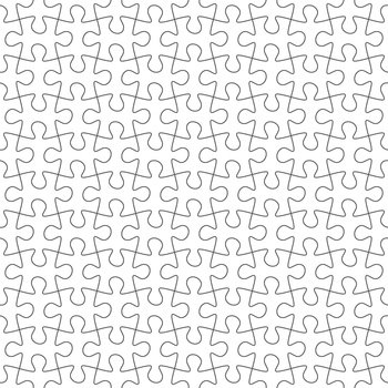 Puzzle pieces white blank thinking puzzles Vector Image