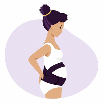 Woman In Shaping Lingerie Or Woman Corrective Underwear Vector