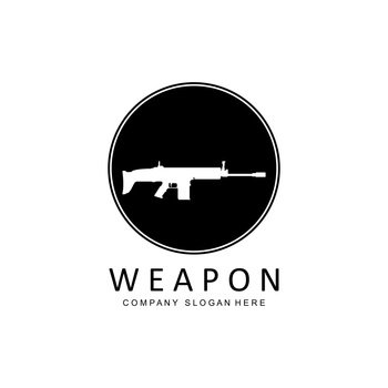 gun logo vector