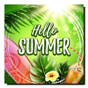 Hello Summer-Vorlage