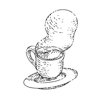 Tea Cup, Coffee, Mug, Drawing, Coffee Cup, Drink, Doodle, Saucer