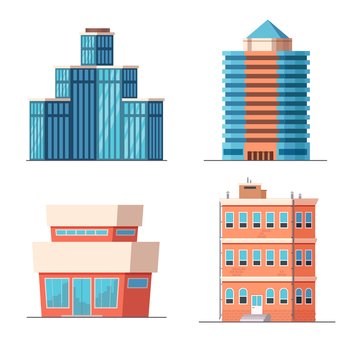 business building vector