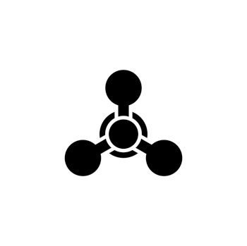 chemical weapons symbol black and white