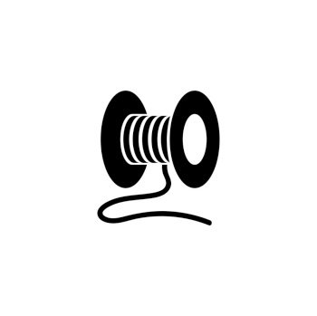 Spool of Red Thread for Sewing Cartoon Icon Stock Vector - Illustration of  repair, needle: 79695869