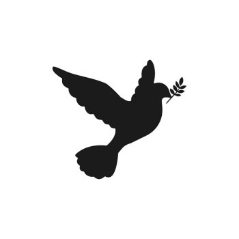 dove silhouette with cross