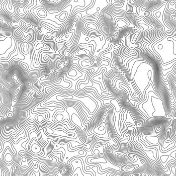 Seamless pattern. Topographic map background with space for copy