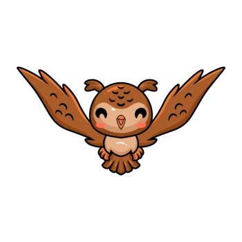 animated owl flying