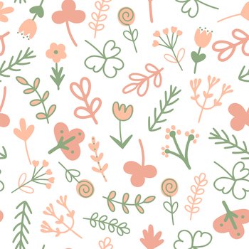 Floral Stripe Seamless Pattern Stock Vector (Royalty Free) 215163862