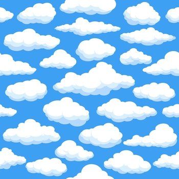 Clean Fluff White Sky Blue Cloud Background with Copy Space Stock Photo -  Image of pattern, outdoor: 187045546
