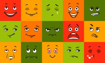 emotion faces cartoon
