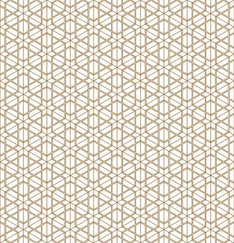 Japanese seamless geometric pattern .Gold silhouette lines.For