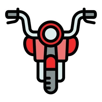 motorcycle vector front view