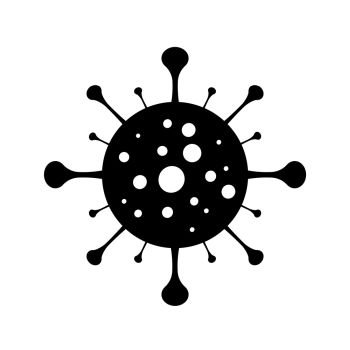 Coronavirus vector isolated icon 2019-ncov vector sign or symbol Epidemic bacteria sign EPS 10