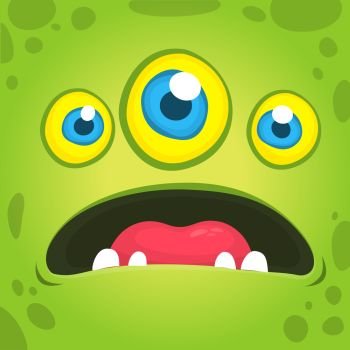 You searched for happy cartoon alien with three eyes. vector halloween  monster avatar