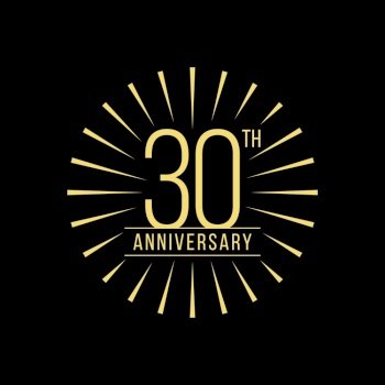 celebrating 30 years vector