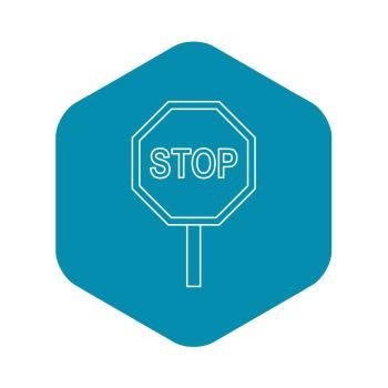 stop sign outline