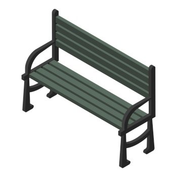 park bench clipart black and white