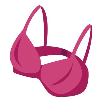 Bra Clipart Vector, Red Bra Icon Isolated, Red Icons, Isolated