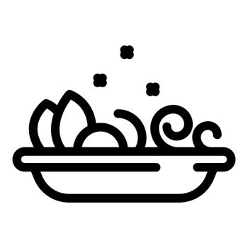 Fish food icon. outline fish food vector icon for web design