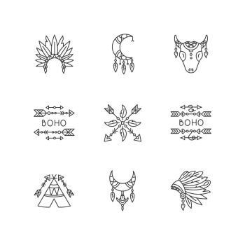 Dream Catcher Icon In Line And Pixel Perfect Style. Dream Catcher