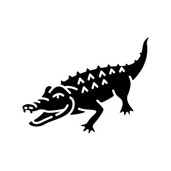 crocodile alligator predator reptile logo icon symbol, crocodile