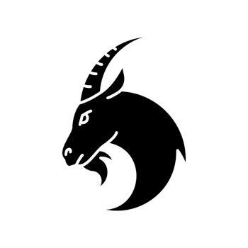 Image Details IST_18896_75918 - Taurus zodiac sign black glyph icon.  Astrological bull silhouette symbol on white space. Horned farm animal,  ranch livestock, domestic cattle. Bullfight, corrida mascot. Vector  isolated illustration. Taurus zodiac