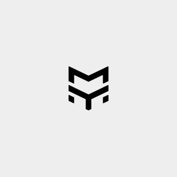 Letter M AM MA MM Monogram Logo Design