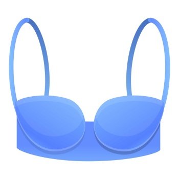 Image Details IST_21575_23603 - Blue woman bra icon. Cartoon of blue woman  bra vector icon for web design isolated on white background. Blue woman bra  icon, cartoon style