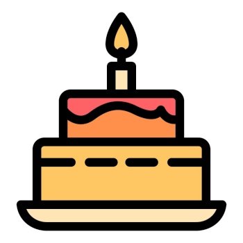 flaming birthday cake clip art