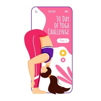 Image Details IST_38584_00136 - International Yoga day banner template.  Modern flat design concept of banner for web page and mobile website  template. Woman doing yoga, yoga poses.