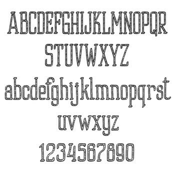 Image Details INH_18984_22307 - Retro font alphabet and numbers