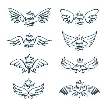 angel wings tattoo on ribs