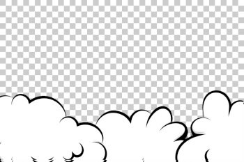 cartoon puff clouds