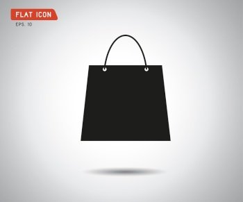 paper shopping bag vector icon illustration  online shop  sale logo eps 10