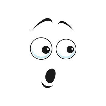 surprised facial expression clipart