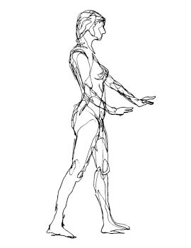 human drawing poses