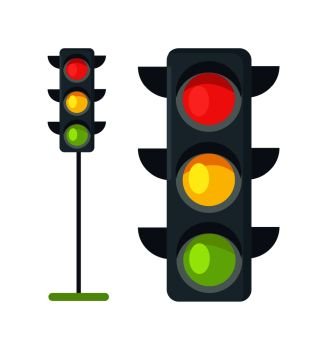 horizontal traffic lights clip art