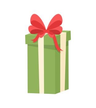 Surprise box opening gift with blue silk Vector Image