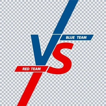 Free Vector  Versus vs battle screen red and blue background