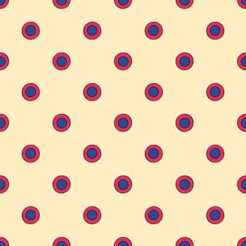 Polka dot seamless pattern in hand draw style Vector Image