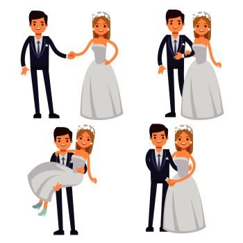happy married couple clipart