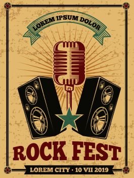 rock concert poster background